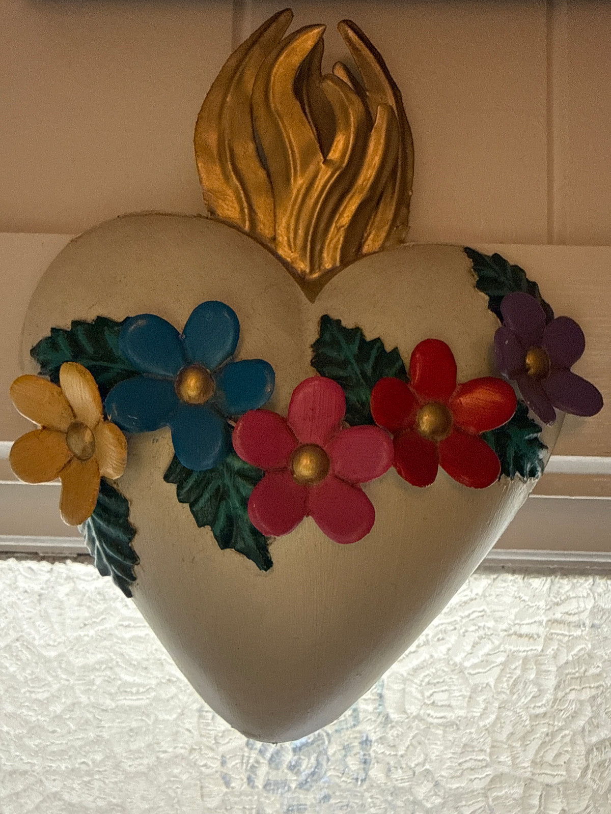 Mexican wall art | Tin heart 22x16cm TH01 - Stay Wild Collective