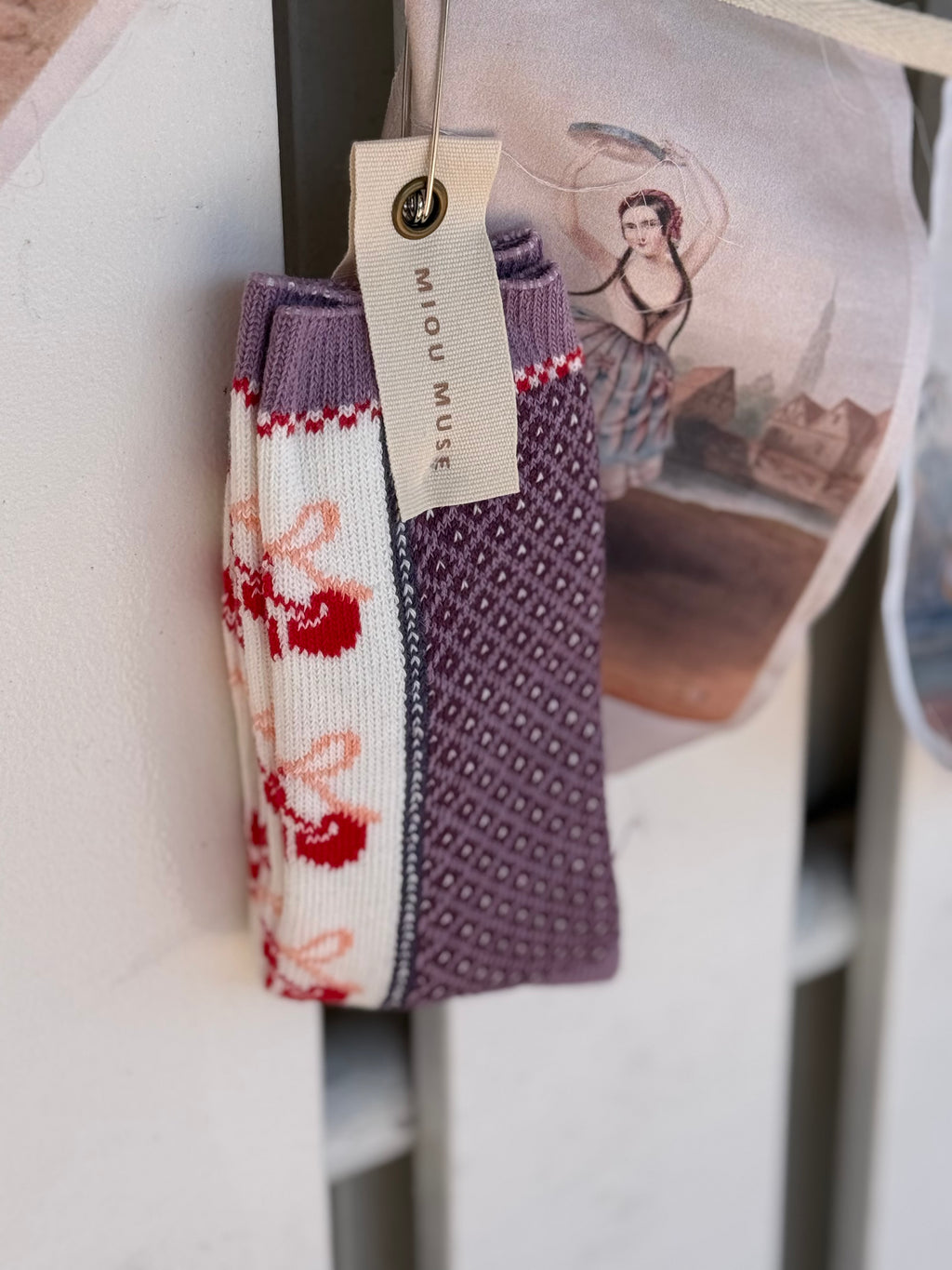  Miou Muse cherry socks - Stay Wild Collective  