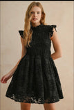 Miou muse black velvet dress