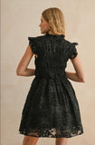 Miou muse black velvet dress