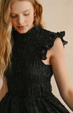 Miou muse black velvet dress