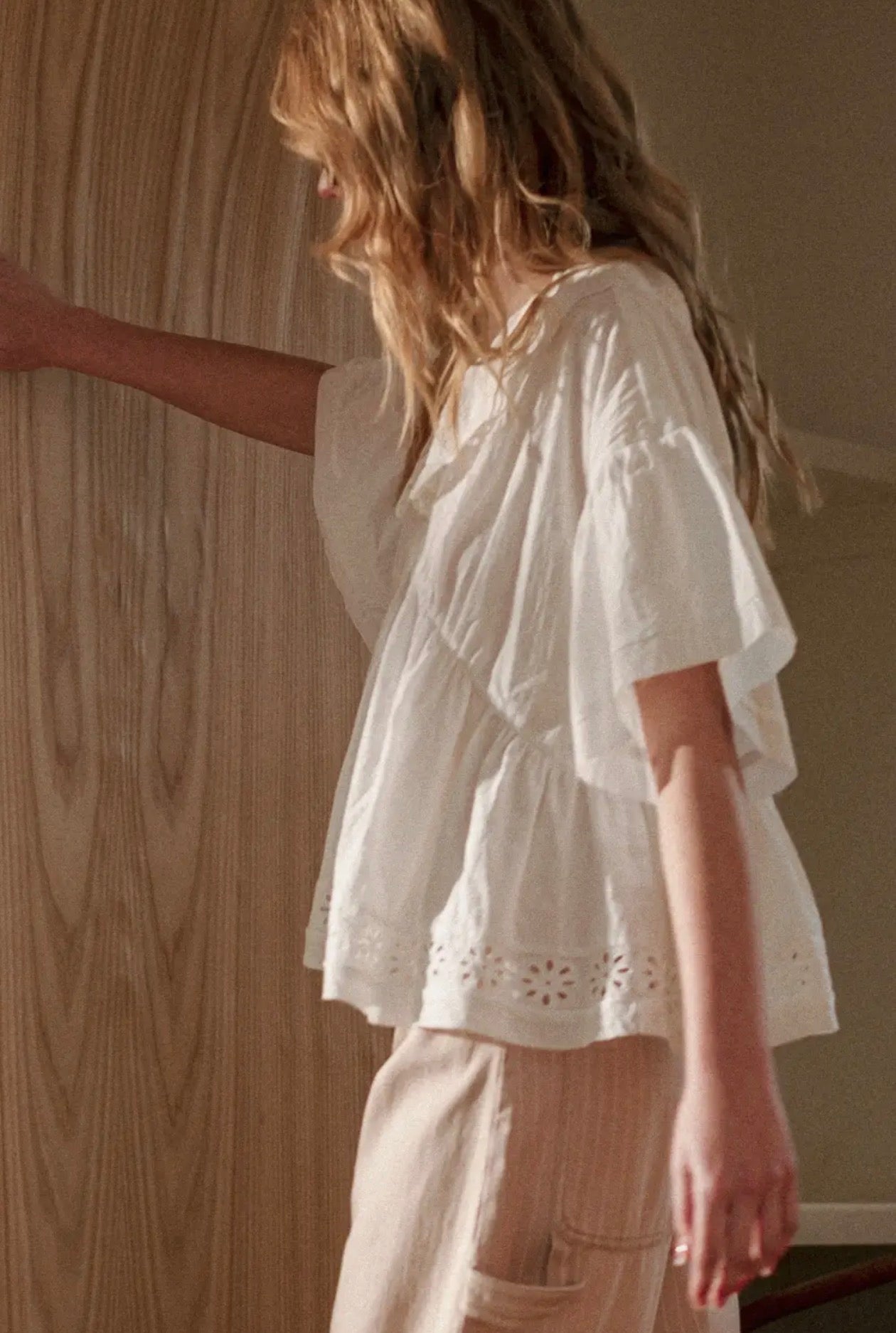  Miou muse eyelet cotton blouse - Stay Wild Collective  