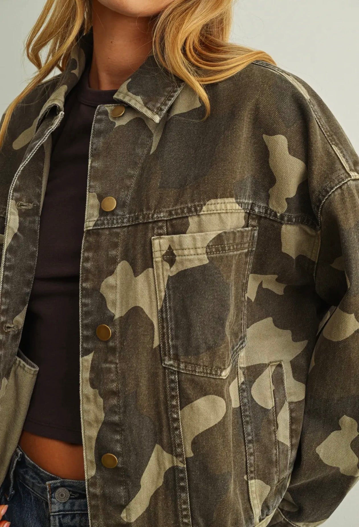  Miou muse printed cargo jacket - Stay Wild Collective  