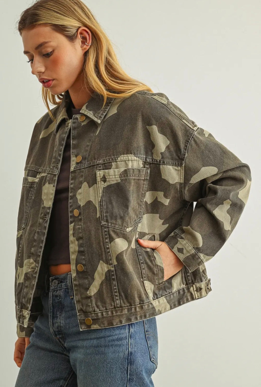  Miou muse printed cargo jacket - Stay Wild Collective  