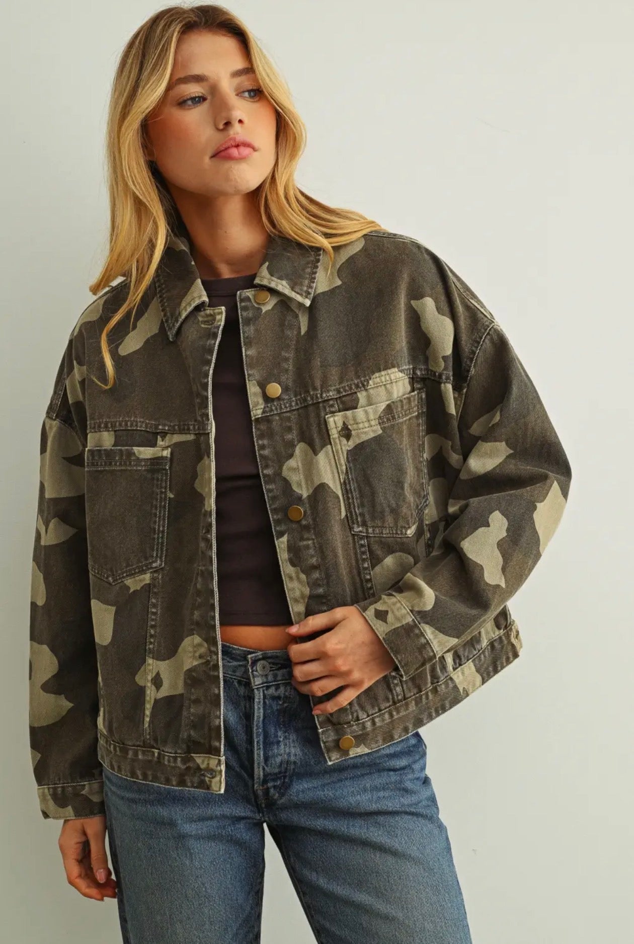  Miou muse printed cargo jacket - Stay Wild Collective  