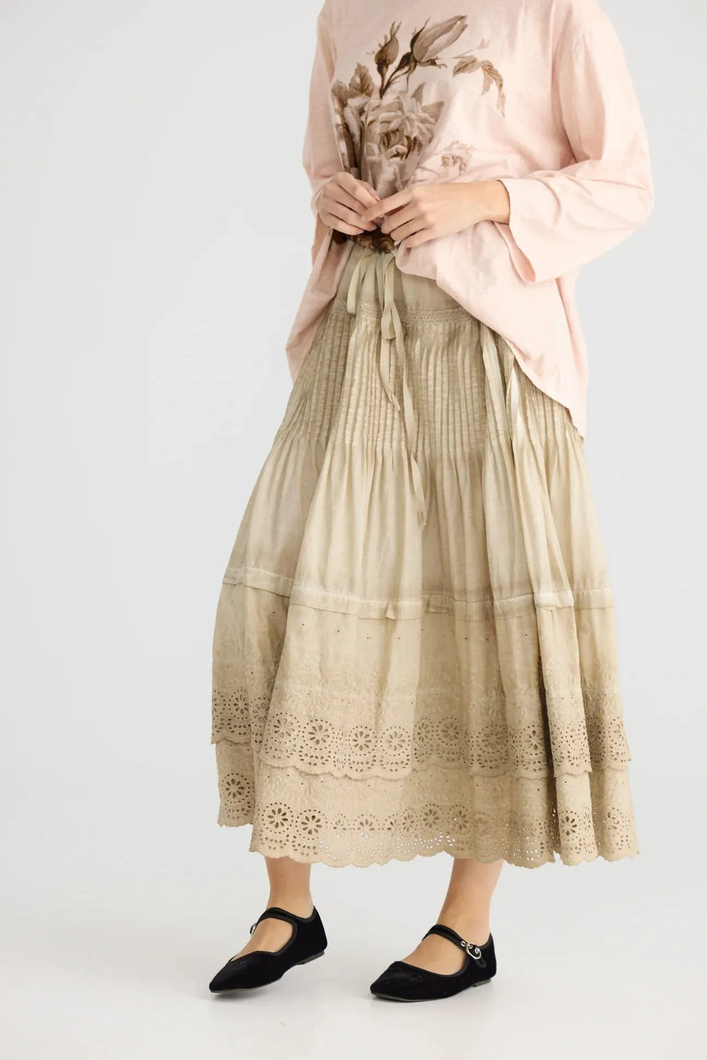  Miss rose sister violet A Date With Mabel skirt. Black wash - Stay Wild Collective  