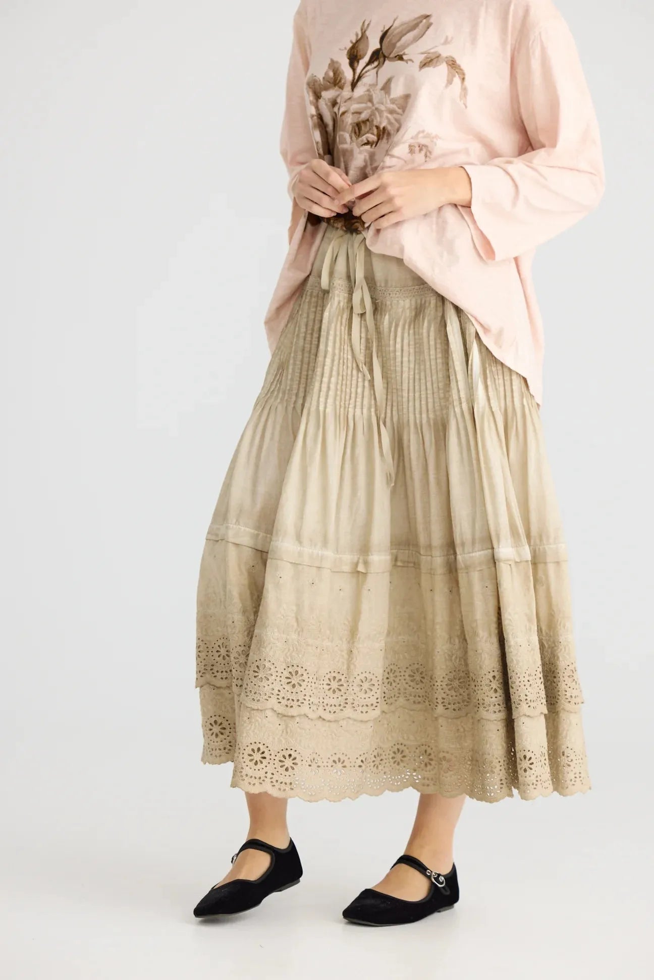  Miss rose sister violet A Date With Mabel skirt. Black wash - Stay Wild Collective  