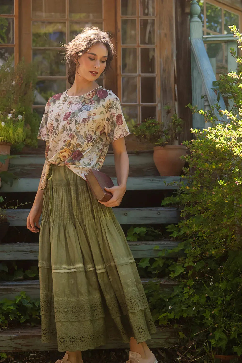  Pre order Miss rose sister violet A Date With Mabel skirt. Moss - Stay Wild Collective  