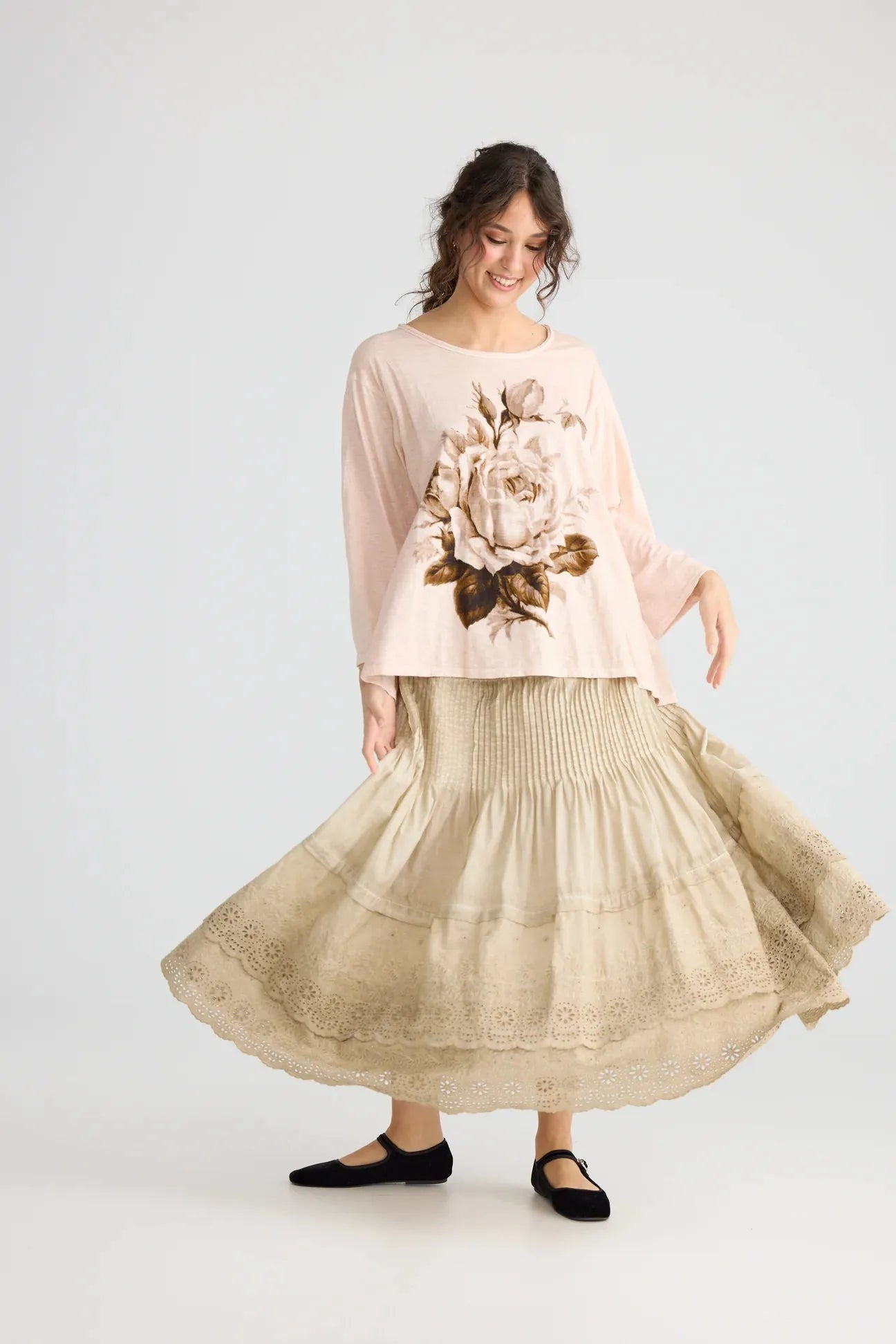  Miss rose sister violet A Date With Mabel skirt. Stonewash - Stay Wild Collective  