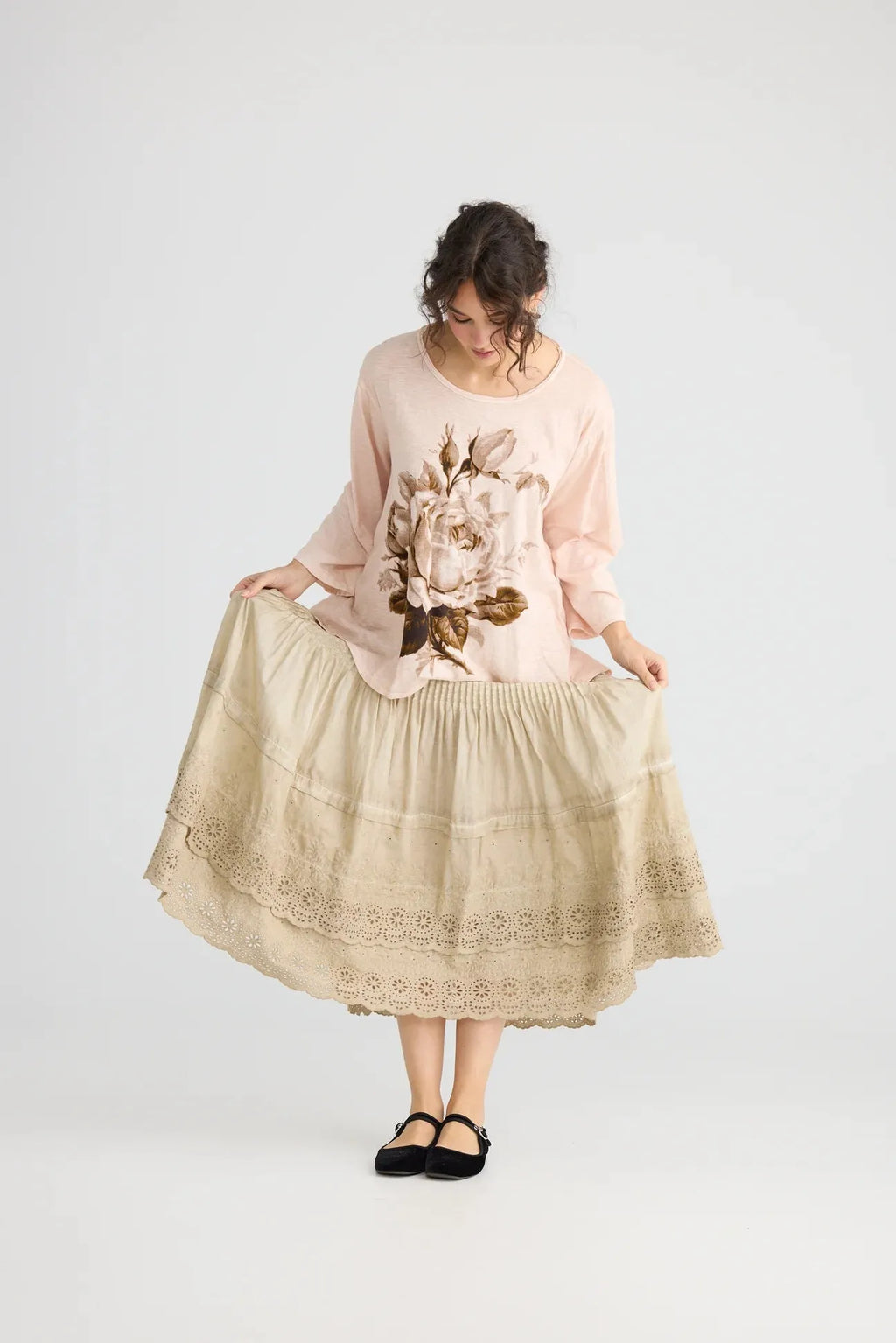  Miss rose sister violet A Date With Mabel skirt. Stonewash - Stay Wild Collective  