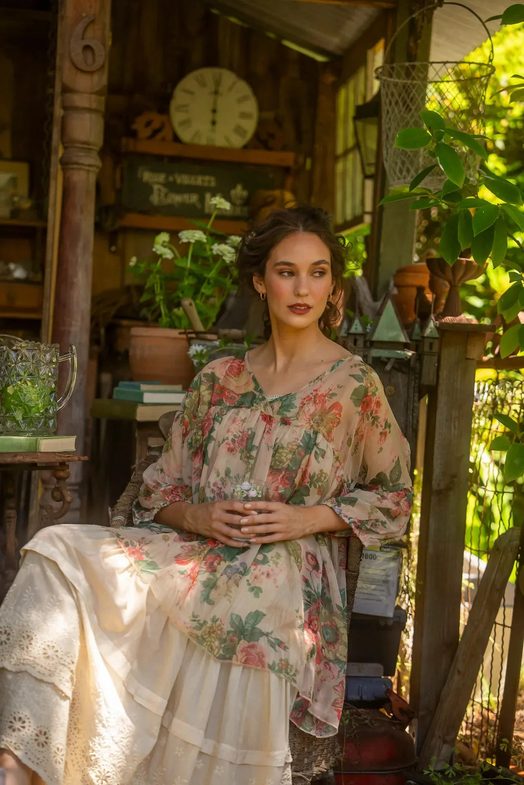  Miss rose sister violet A Date With Mabel skirt. Tea dyed - Stay Wild Collective  