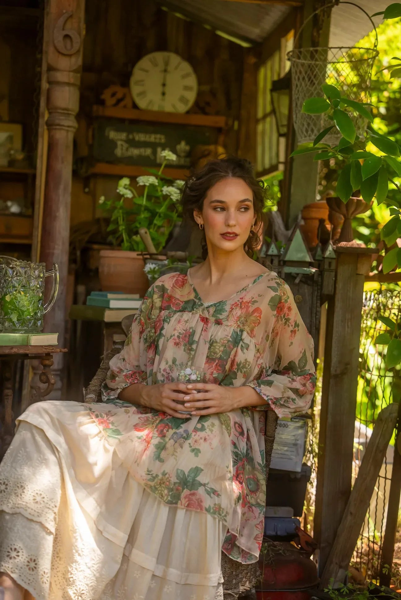  Miss rose sister violet A Date With Mabel skirt. Tea dyed - Stay Wild Collective  