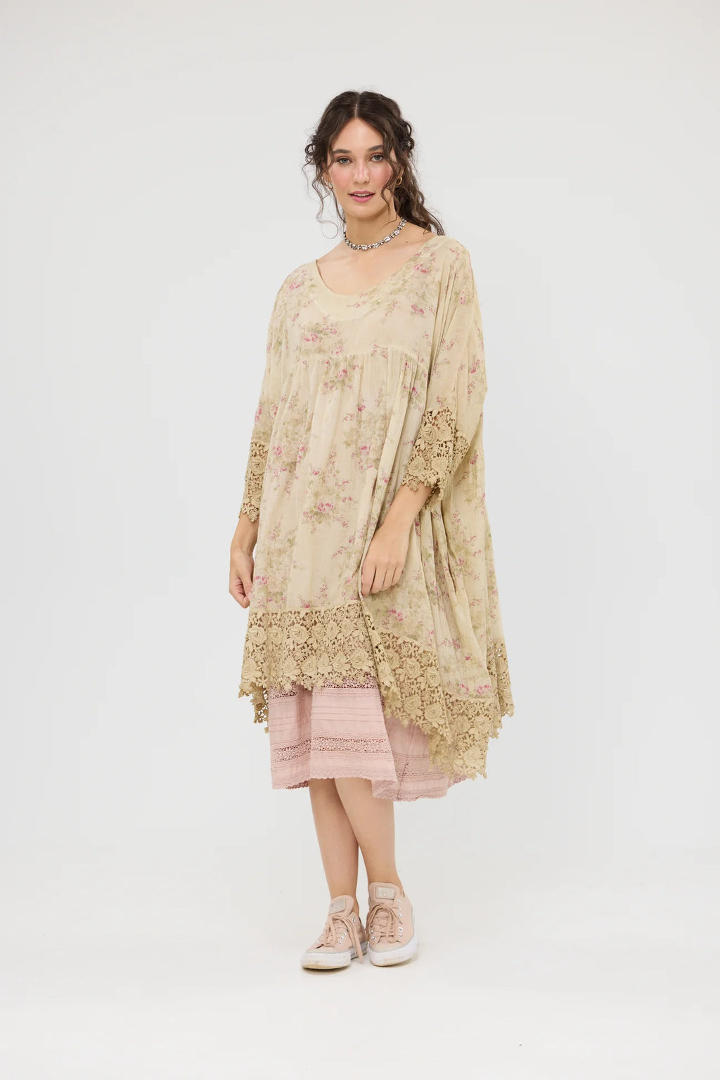  Miss roses sister violet Avalon Floral dress. Faded Rose print - Stay Wild Collective  