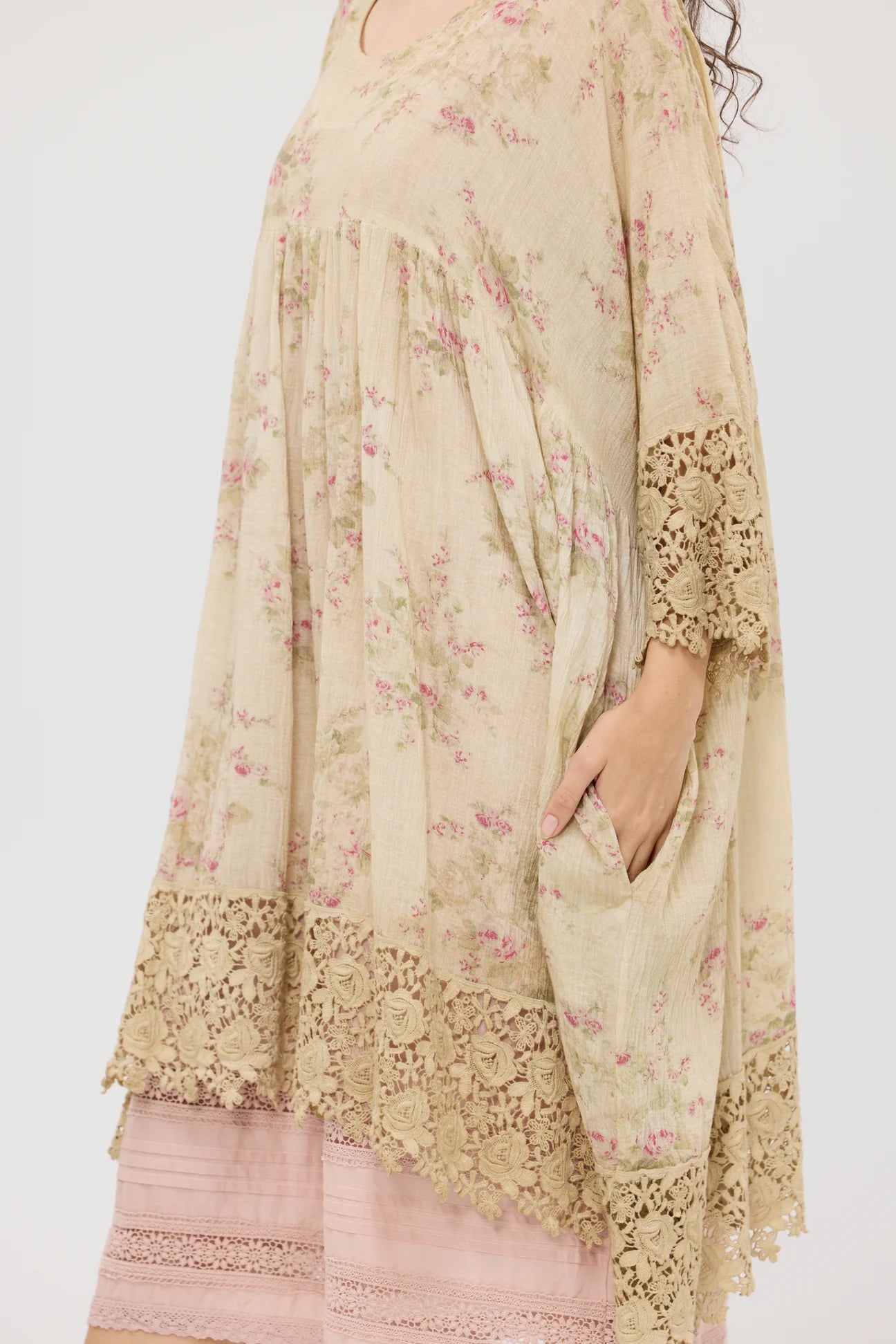  Miss roses sister violet Avalon Floral dress. Faded Rose print - Stay Wild Collective  