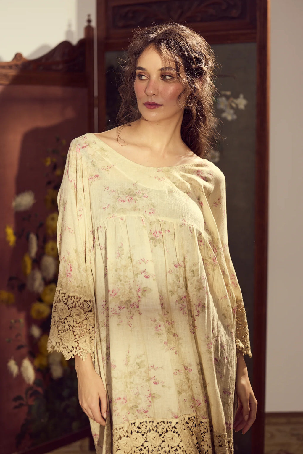 Miss roses sister violet Avalon Floral dress. Faded Rose print - Stay Wild Collective  