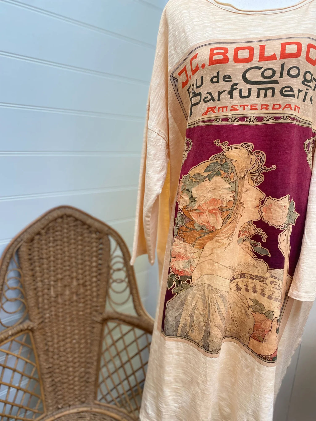  Miss roses sister violet Layla Tshirt cotton Art Nouveau dress. Cherry - Stay Wild Collective  