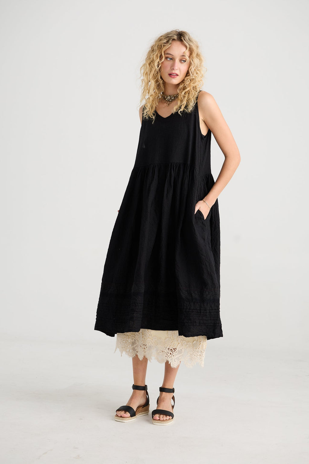 Miss rose sister violet cassandra dress black - Stay Wild Collective