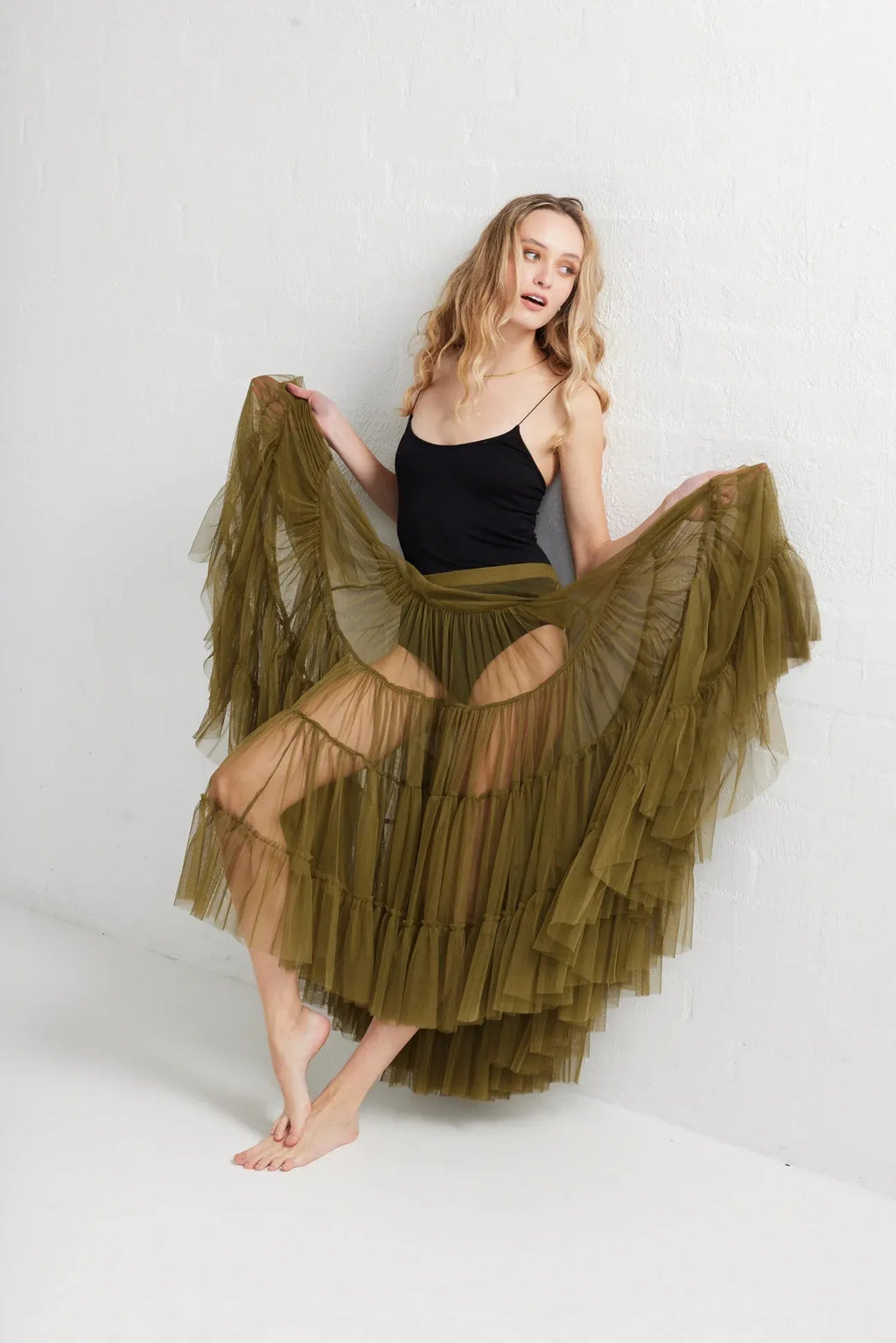  Miss rose sister violet celeste skirt moss - Stay Wild Collective  