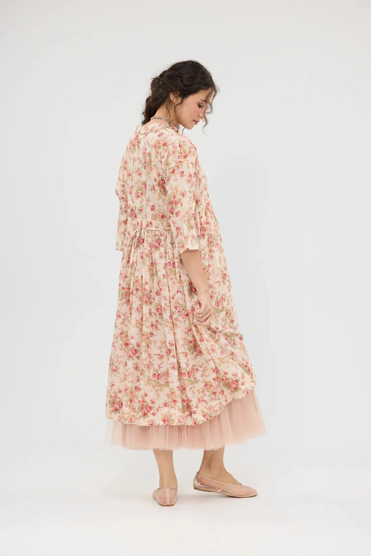  Miss rose sister violet meadowlark cotton dress cream - Stay Wild Collective  