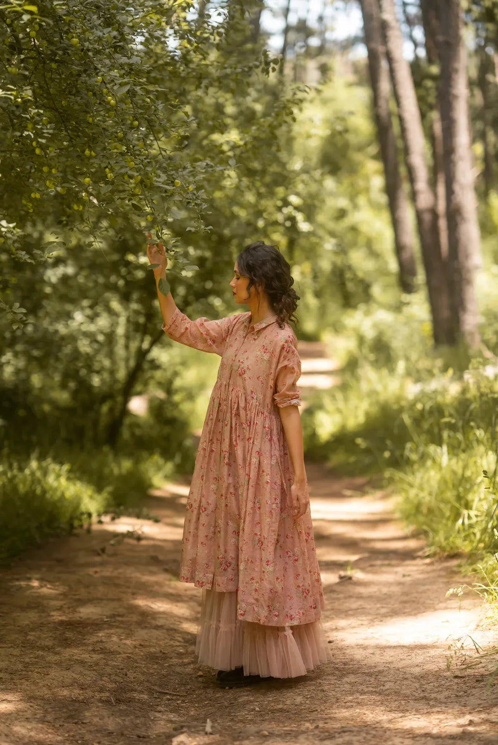  Miss rose sister violet meadowlark cotton dress peachy pink - Stay Wild Collective  