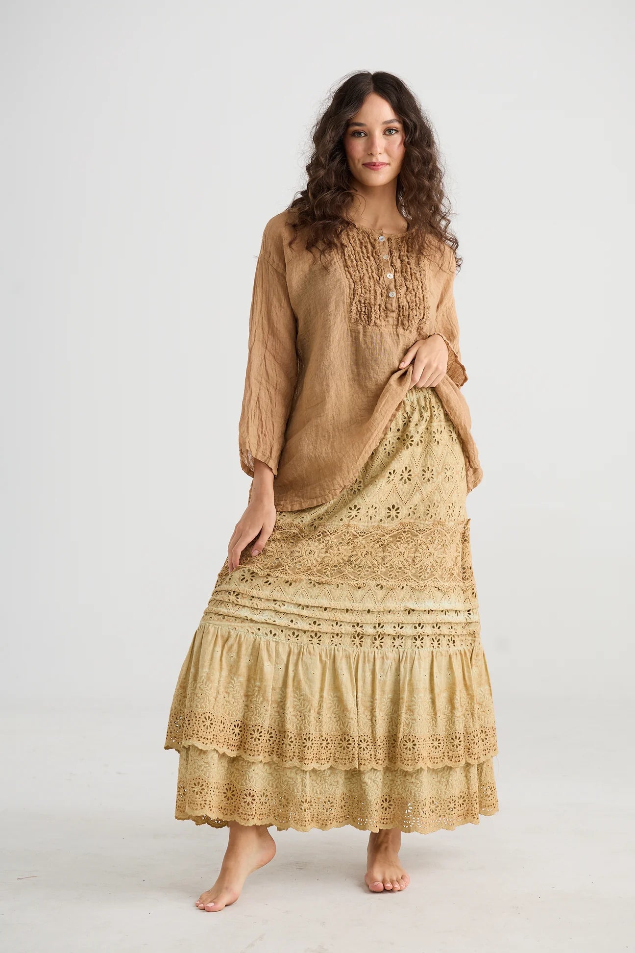  Miss roses sister violet serendipity skirt caramel - Stay Wild Collective  