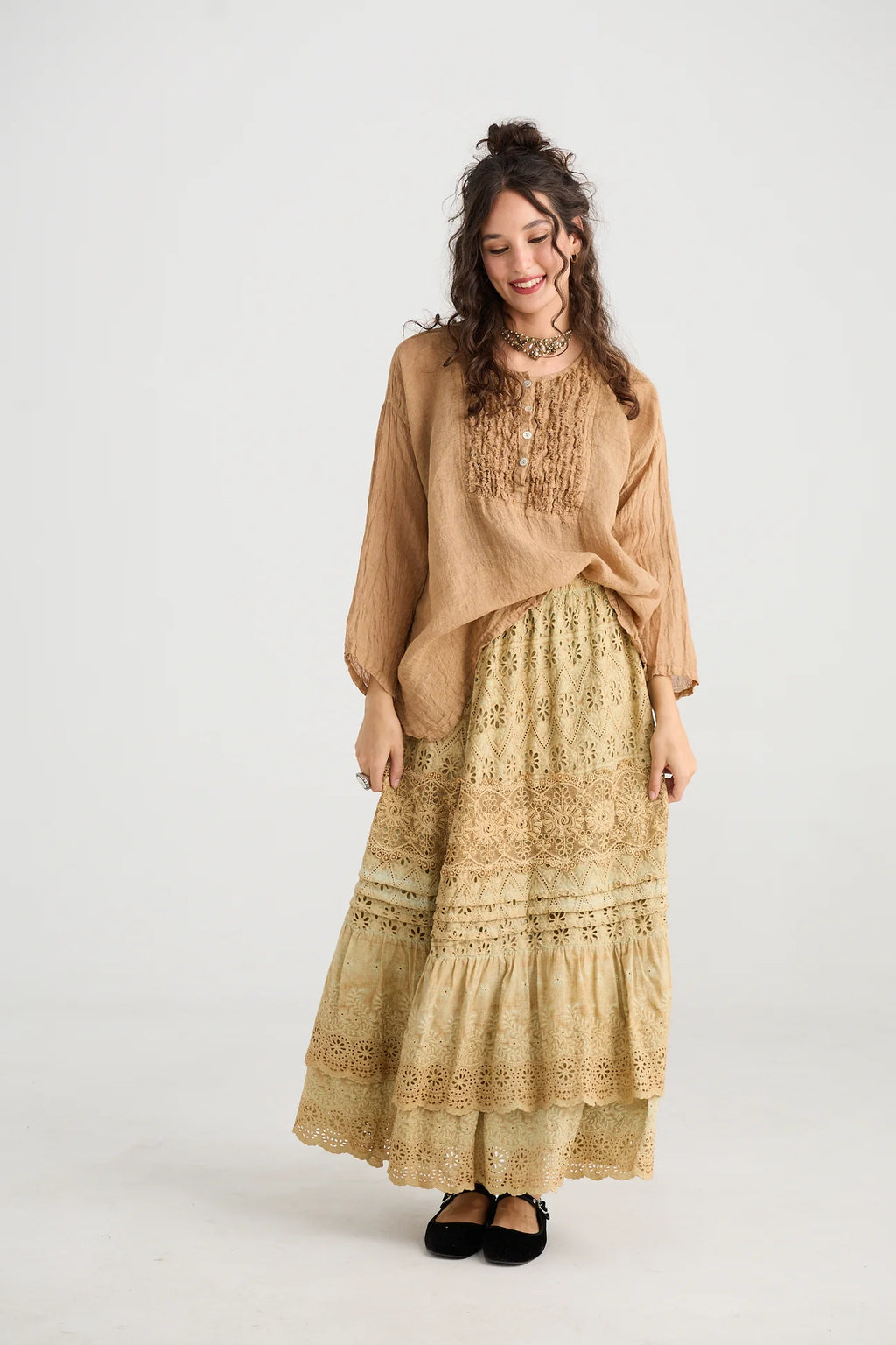  Miss roses sister violet serendipity skirt caramel - Stay Wild Collective  