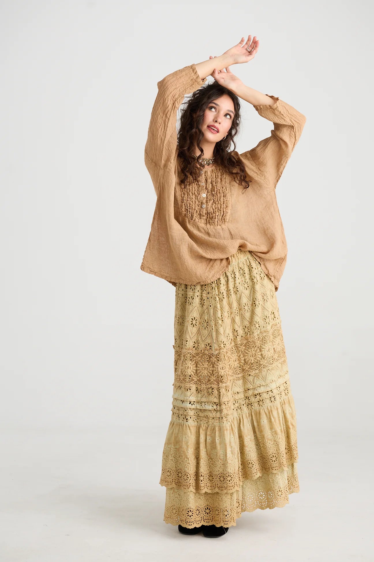  Miss roses sister violet serendipity skirt caramel - Stay Wild Collective  