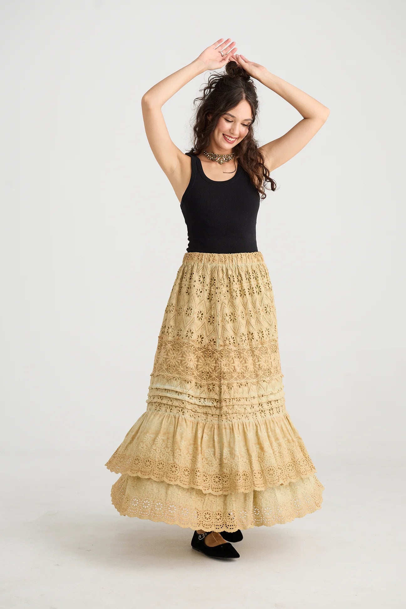  Miss roses sister violet serendipity skirt caramel - Stay Wild Collective  