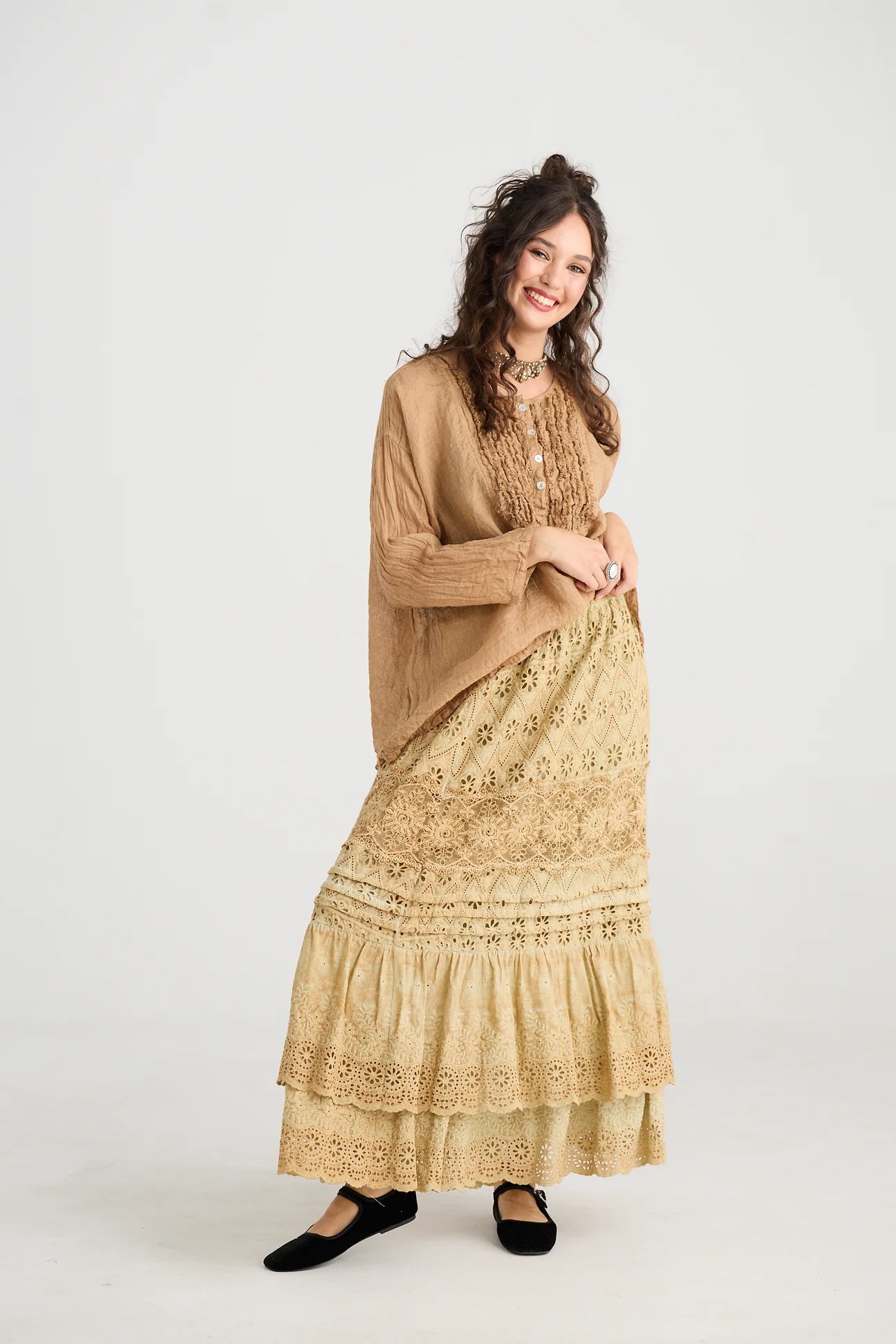  Miss roses sister violet serendipity skirt caramel - Stay Wild Collective  