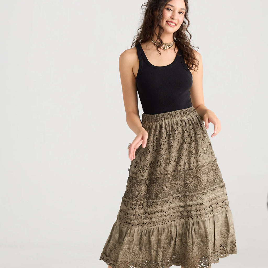  Miss roses sister violet serendipity skirt peppercorn - Stay Wild Collective  