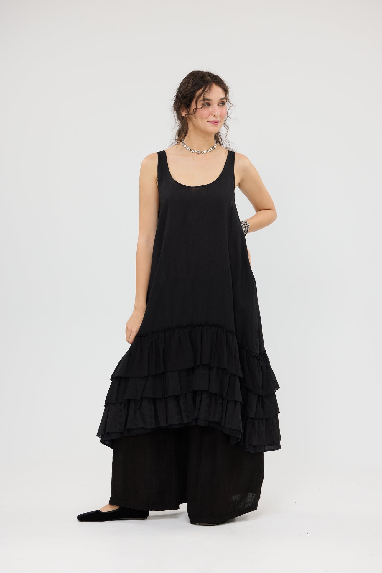 Miss roses sister violet waterlily dress black - Stay Wild Collective