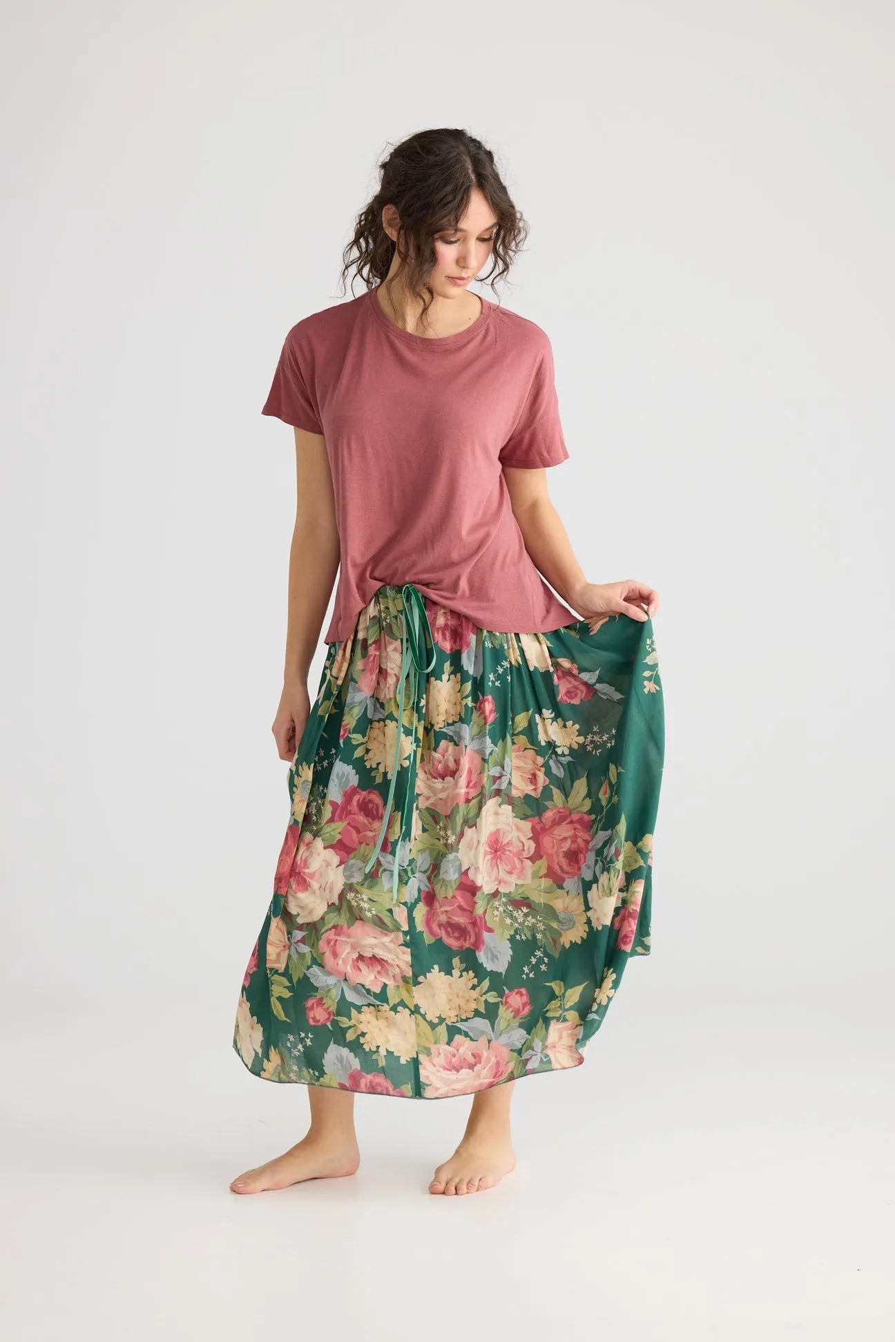  Miss roses sister violet Garland skirt. Shamrock Green - Stay Wild Collective  