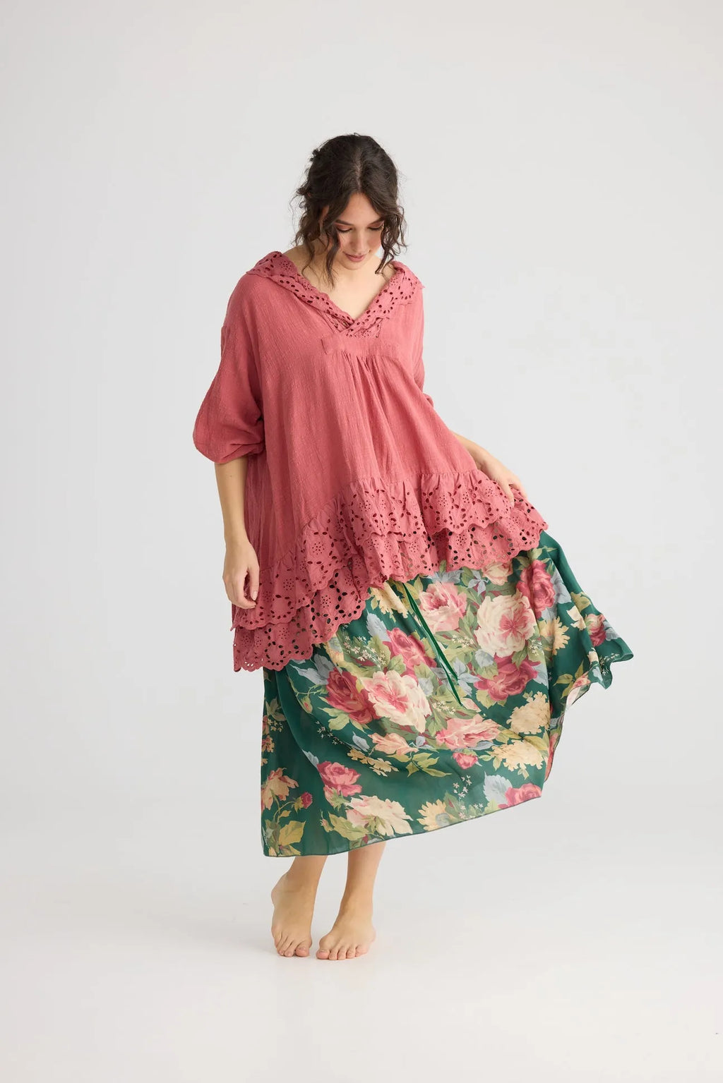  Miss roses sister violet Garland skirt. Shamrock Green - Stay Wild Collective  