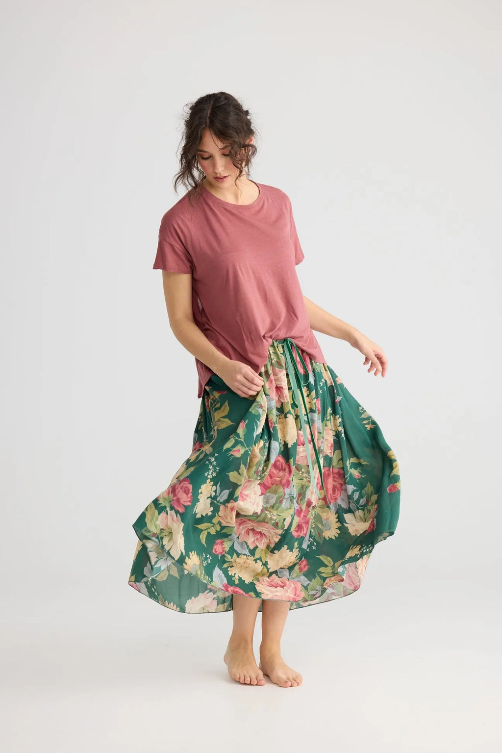  Miss roses sister violet Garland skirt. Shamrock Green - Stay Wild Collective  