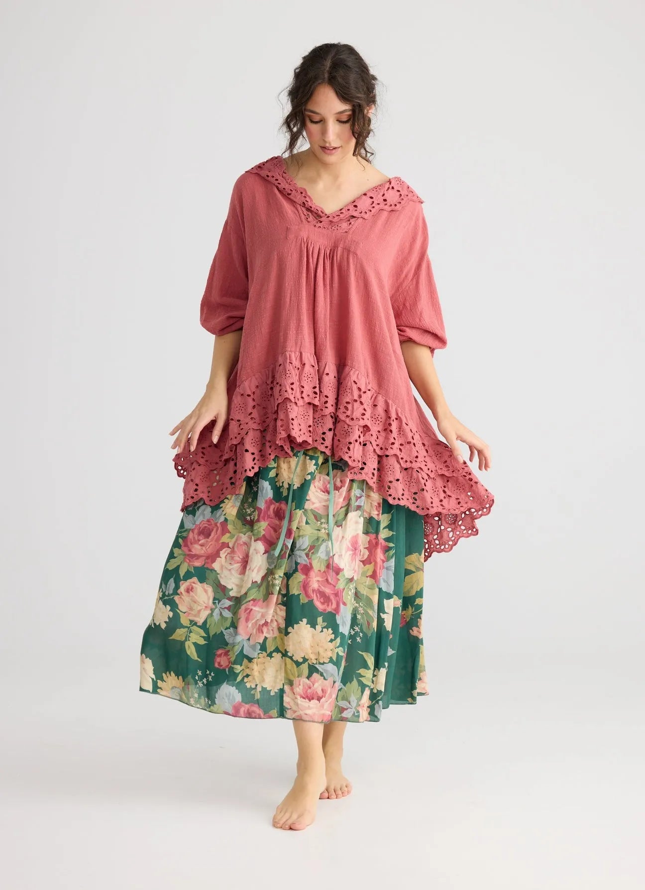  Miss roses sister violet Garland skirt. Shamrock Green - Stay Wild Collective  