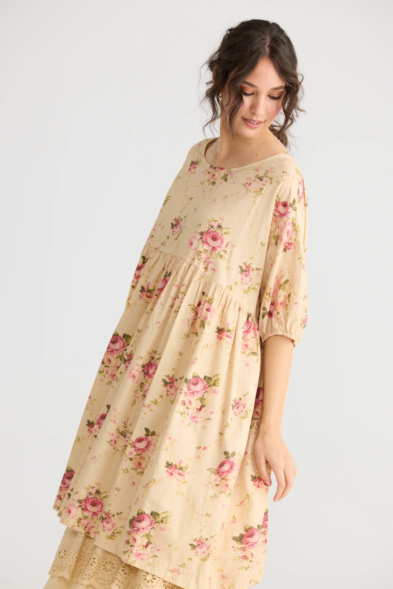 Miss roses sister violet Tamsyn Floral cotton dress. Petite Fleur floral - Stay Wild Collective  