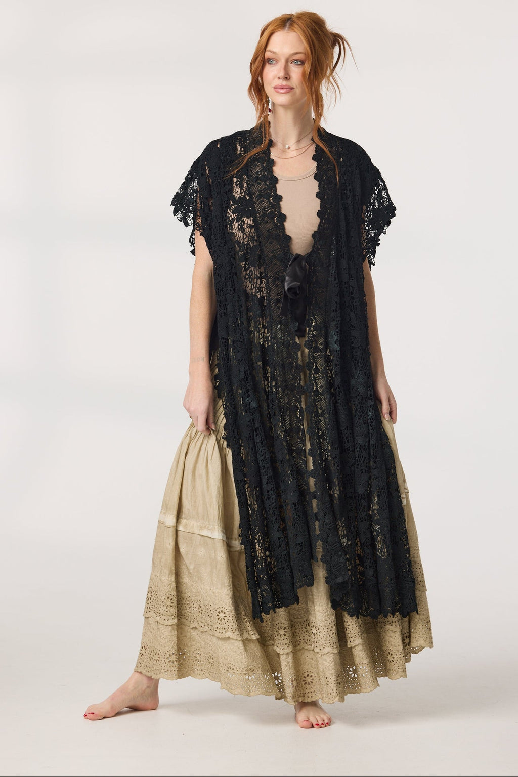 Miss roses sister violet empress lace coat black - Stay Wild Collective
