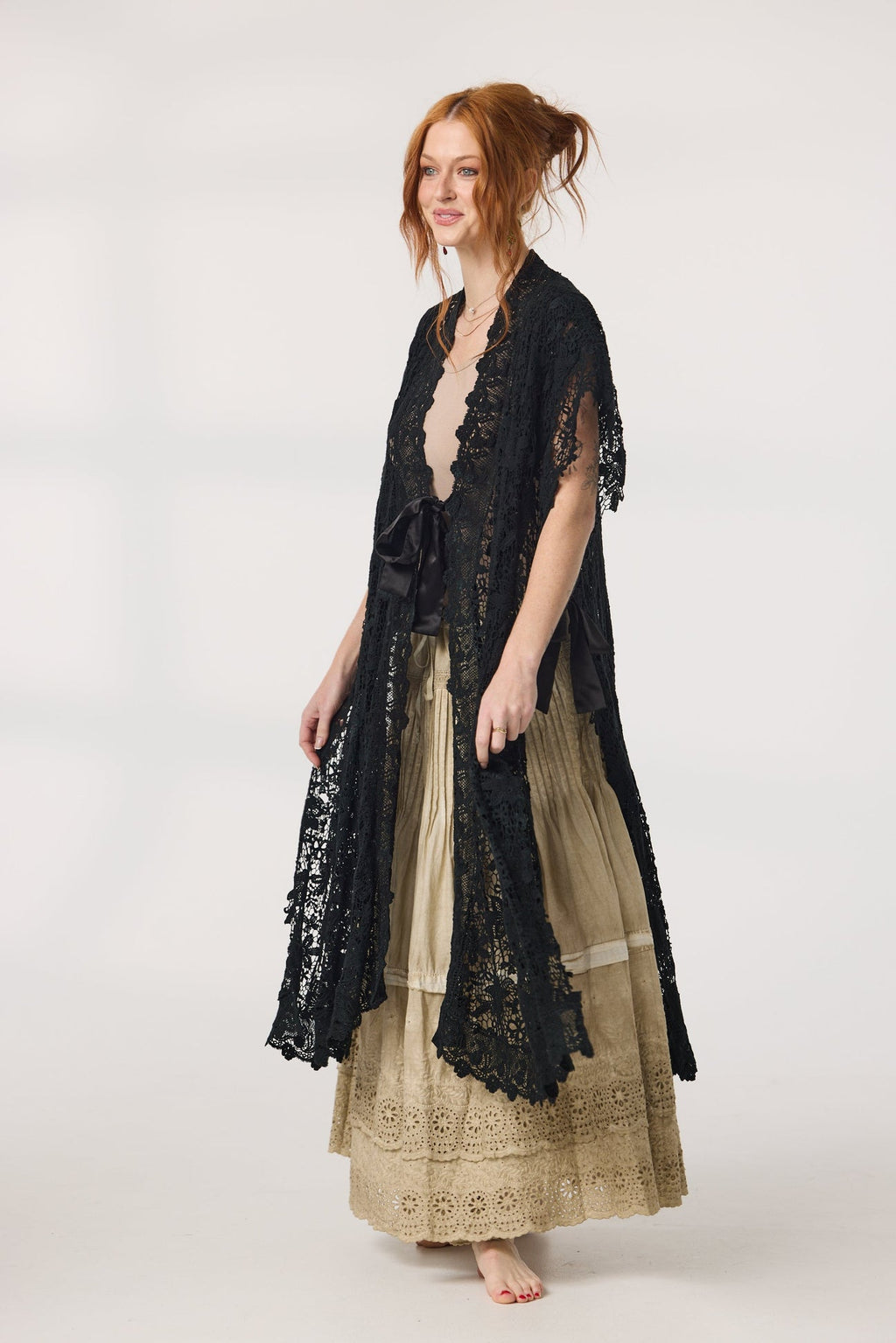 Miss roses sister violet empress lace coat black - Stay Wild Collective