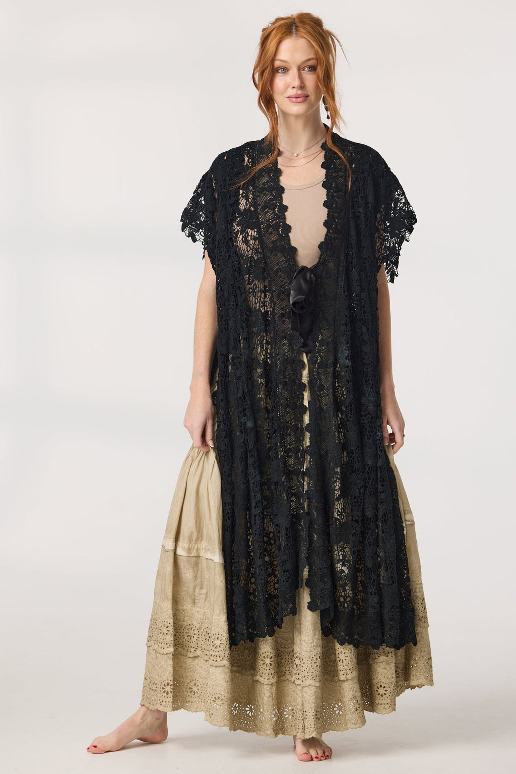 Miss roses sister violet empress lace coat black - Stay Wild Collective