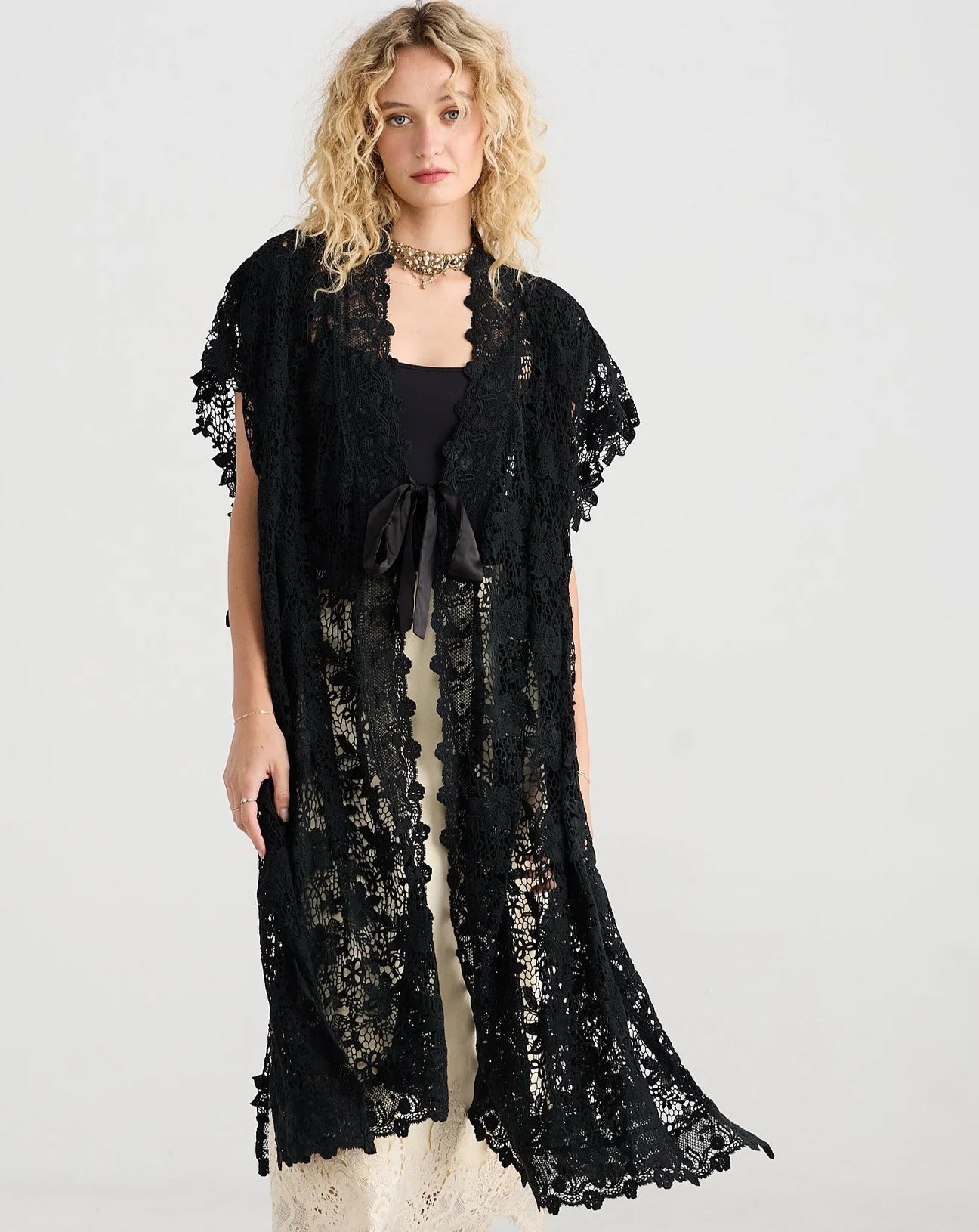  Miss roses sister violet empress lace coat ebony - Stay Wild Collective  