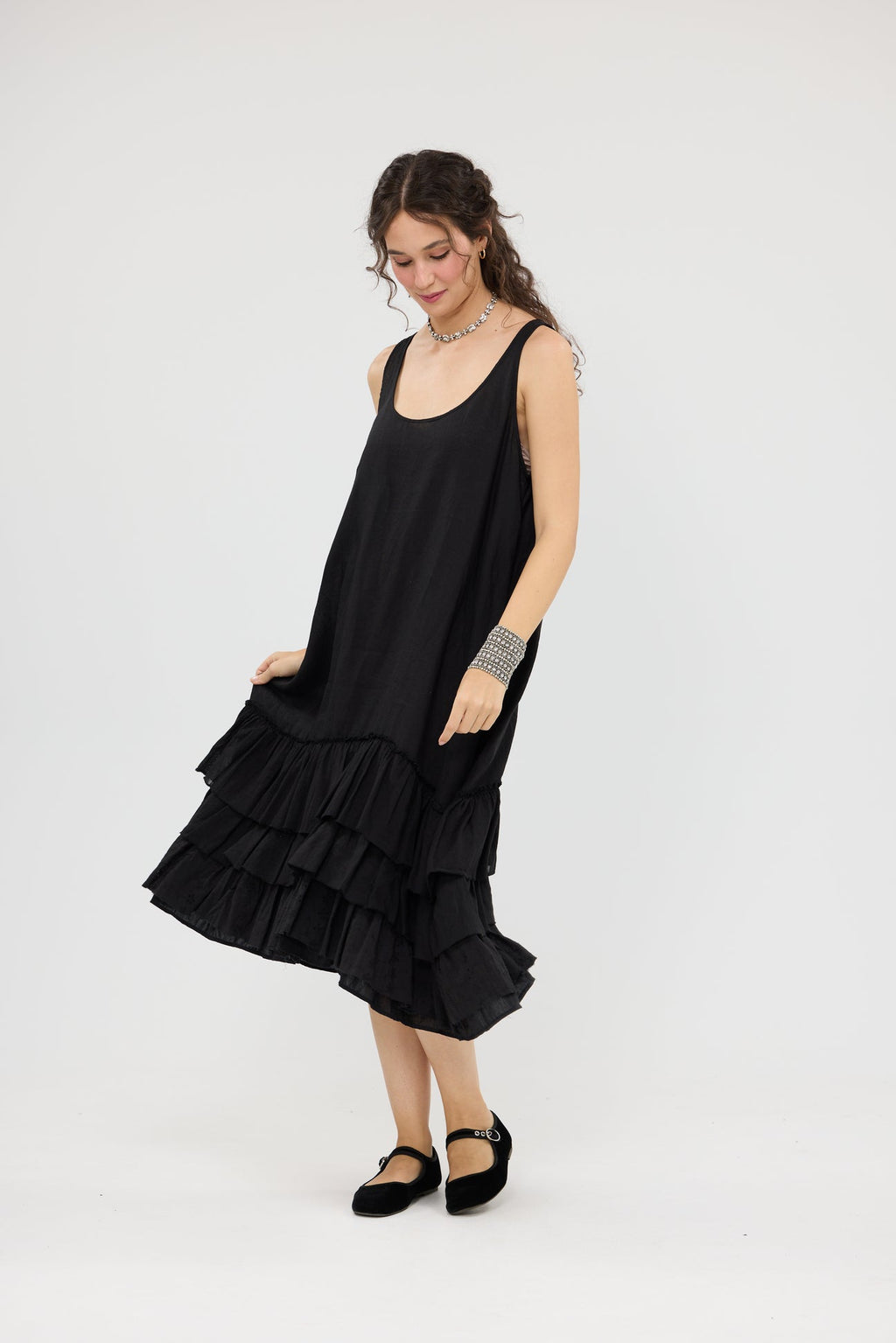 Miss roses sister violet waterlily dress black - Stay Wild Collective