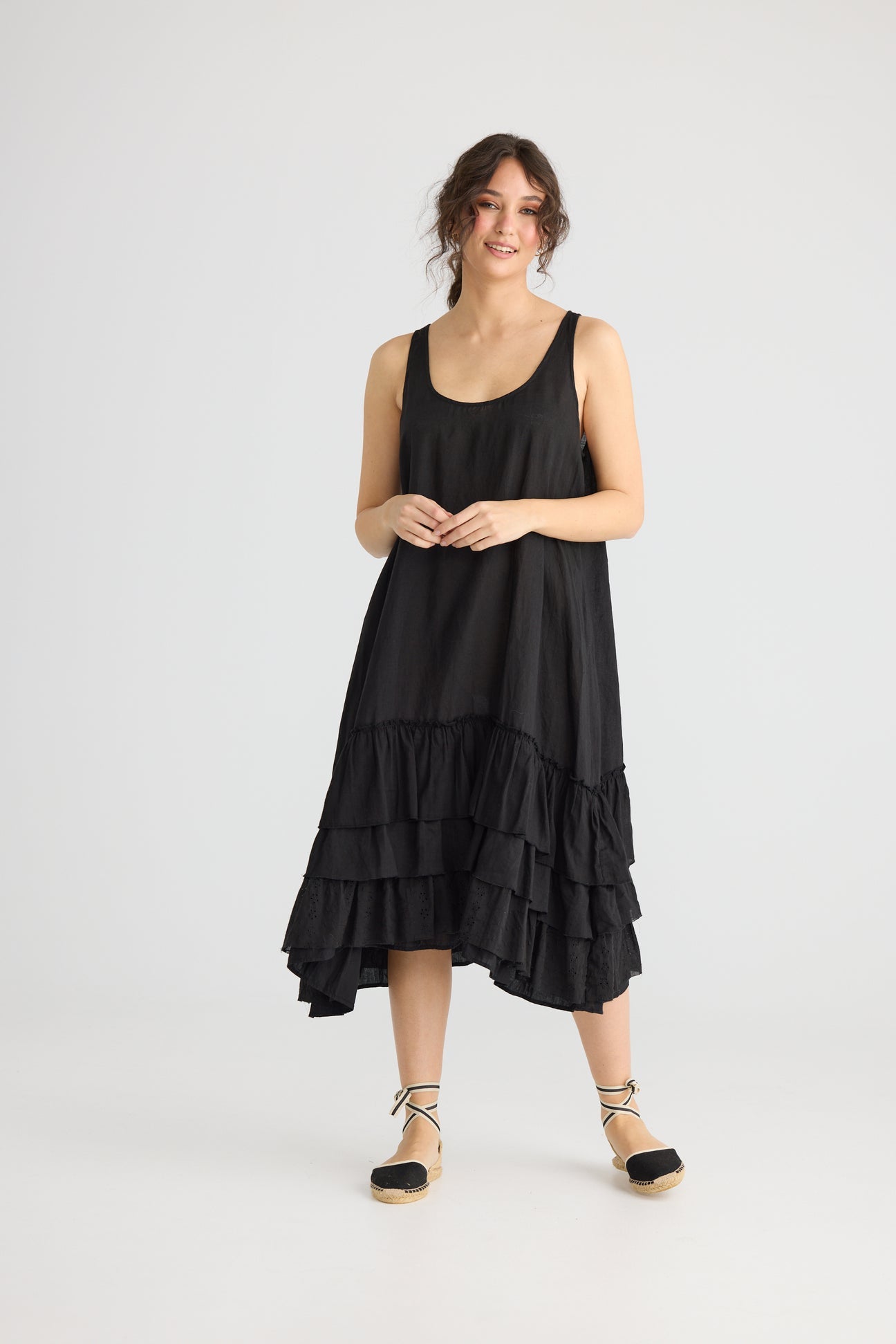 Miss roses sister violet waterlily dress black - Stay Wild Collective