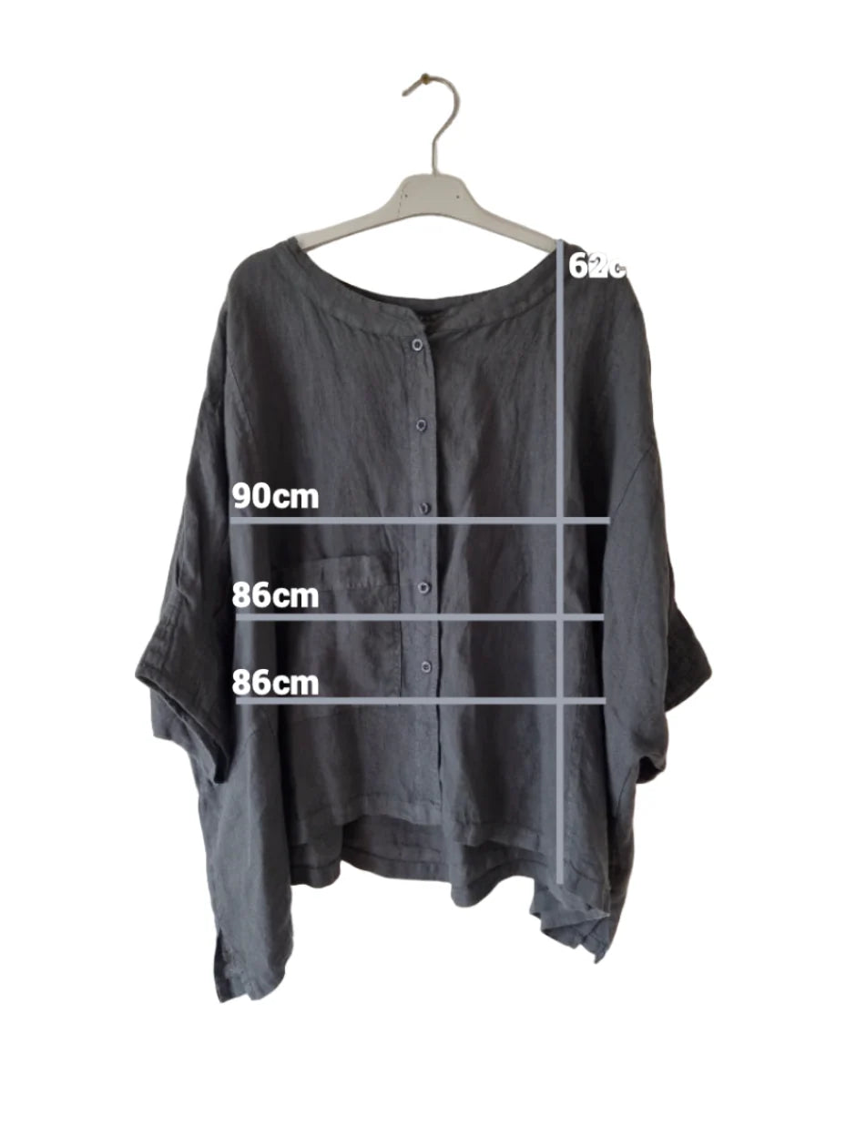   Montaigne Agathe short sleeve linen top - Stay Wild Collective  