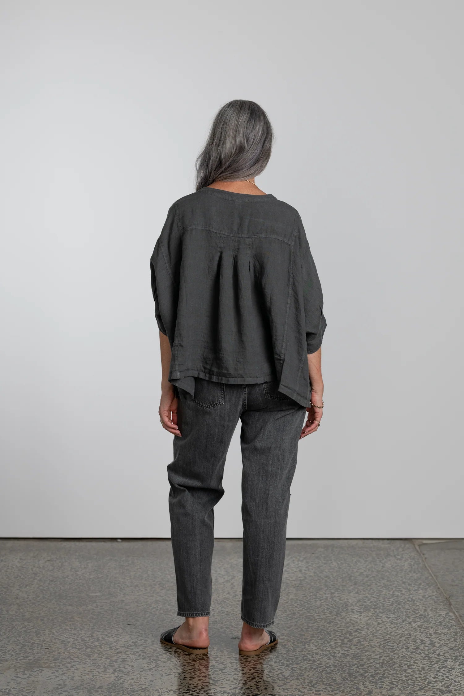   Montaigne Agathe short sleeve linen top - Stay Wild Collective  
