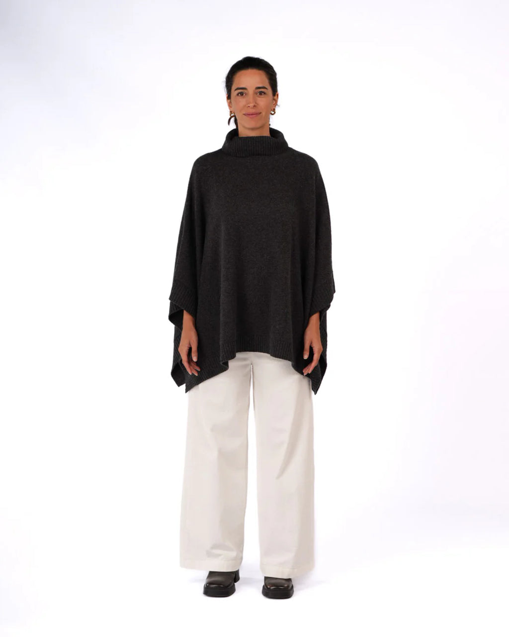   Montaigne Agnes 100% New Zealand lambs wool poncho O/S - Stay Wild Collective  