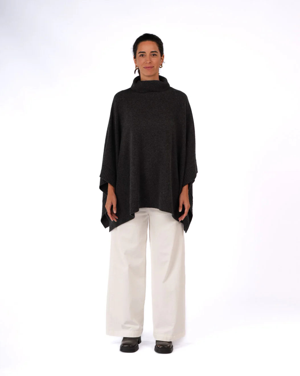   Montaigne Agnes 100% New Zealand lambs wool poncho O/S - Stay Wild Collective  