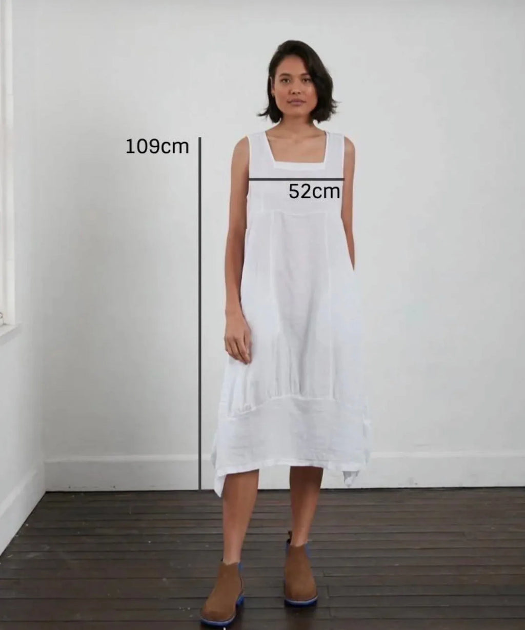 Montaigne Anaïs Linen Pinafore Dress One Size - Stay Wild Collective  Dress