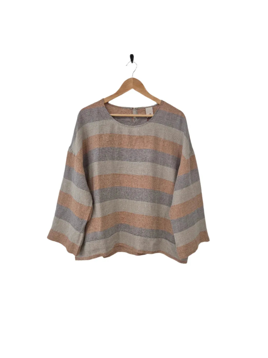 Montaigne Binoche French Stripe Linen Top - Stay Wild Collective  Tops