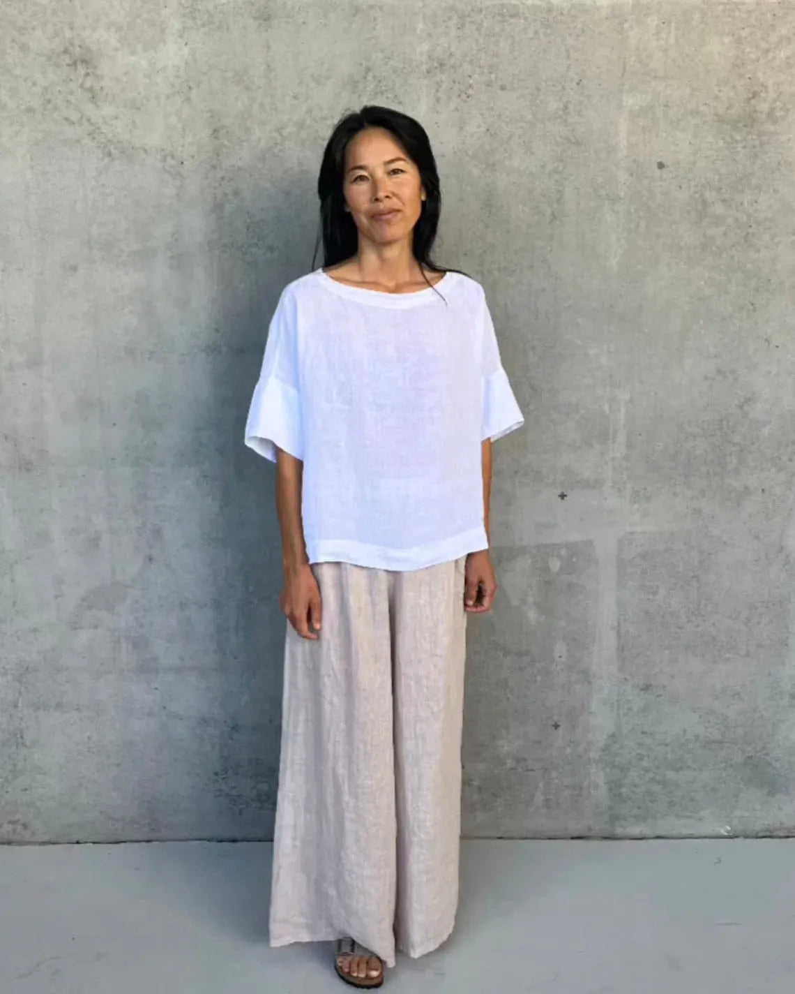 Montaigne Celine Short Sleeved Linen Top - Stay Wild Collective  Shirt