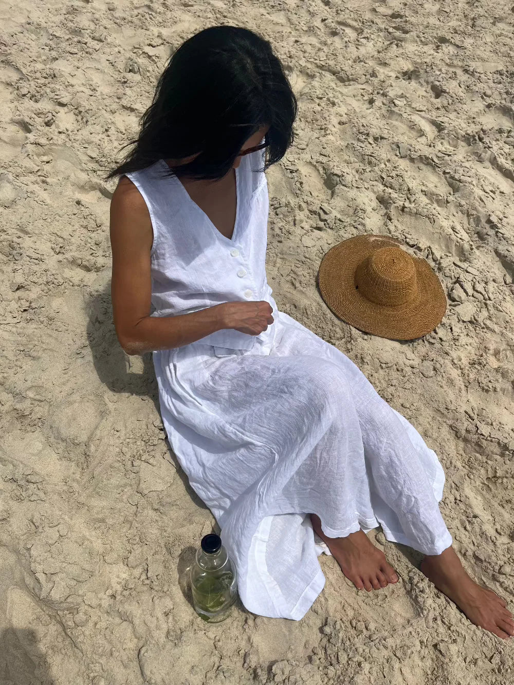   Montaigne Chloe linen vest - Stay Wild Collective  